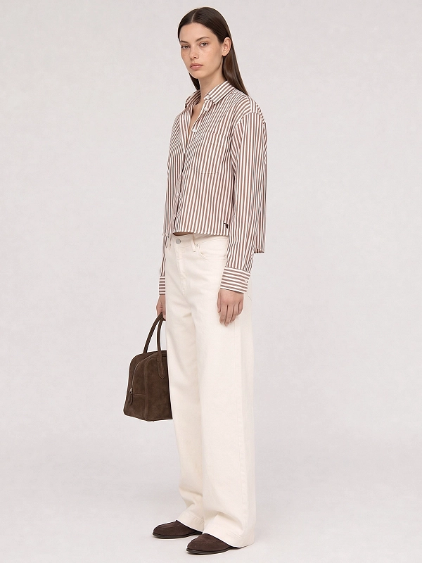 рубашка Max Mara Weekend WKDPANETTO цвет светло-коричневый