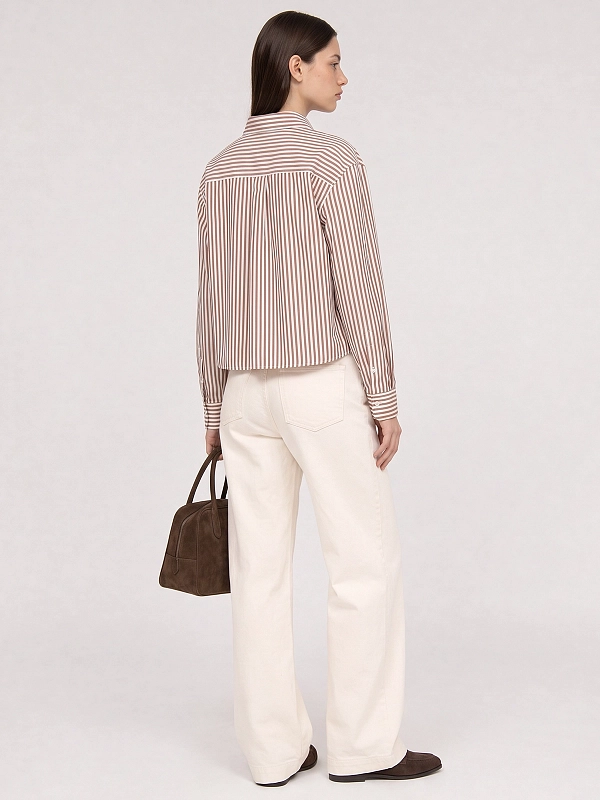 рубашка Max Mara Weekend WKDPANETTO цвет светло-коричневый