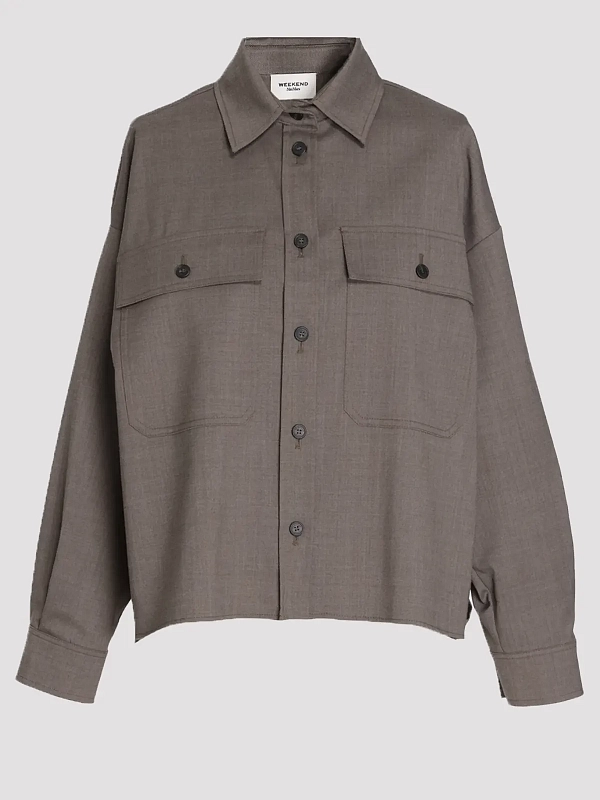 рубашка Max Mara Weekend WKDRADURA цвет светло-коричневый