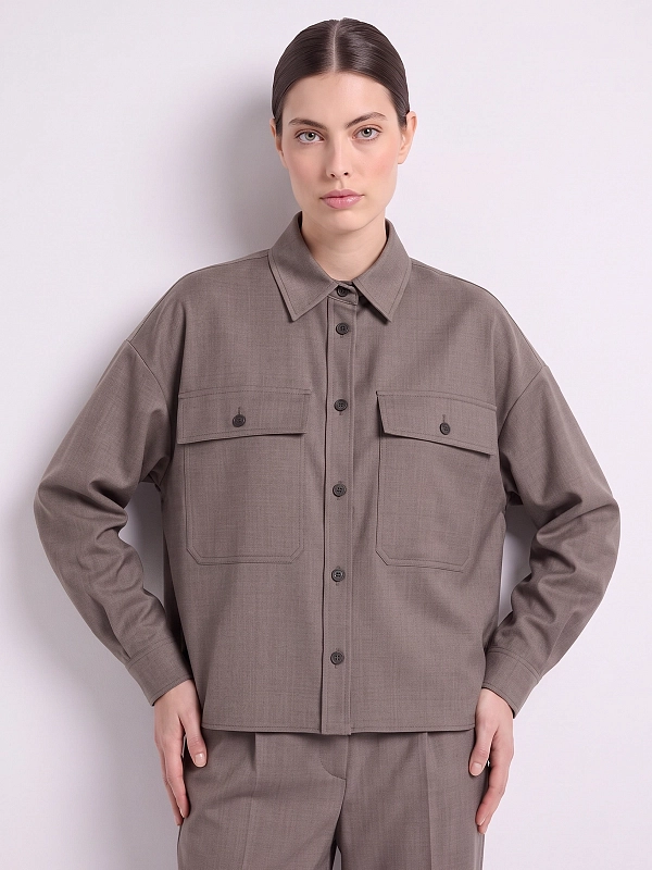 рубашка Max Mara Weekend WKDRADURA цвет светло-коричневый