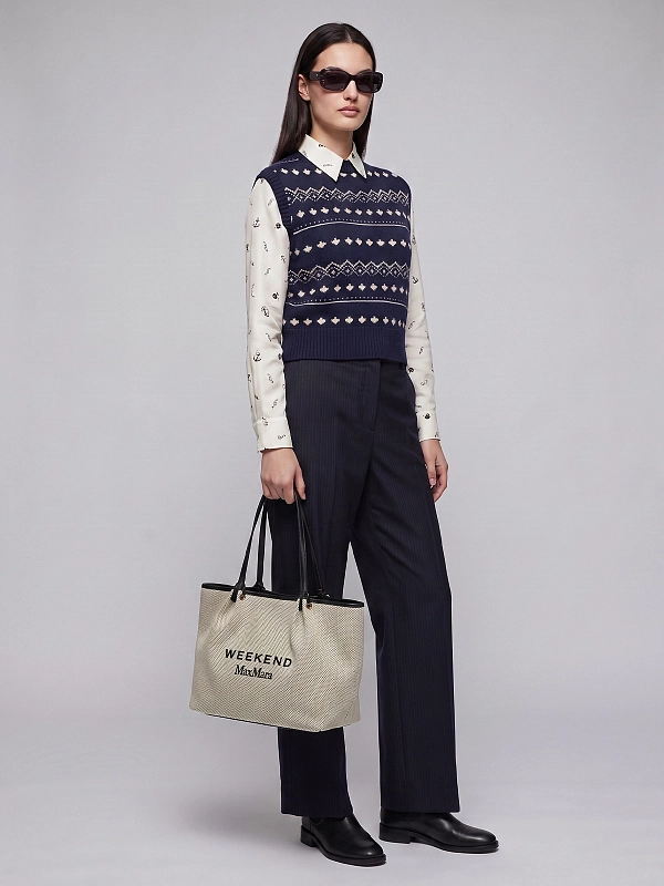 жилет трикотажный Max Mara Weekend WKDSAVANA цвет темно-синий