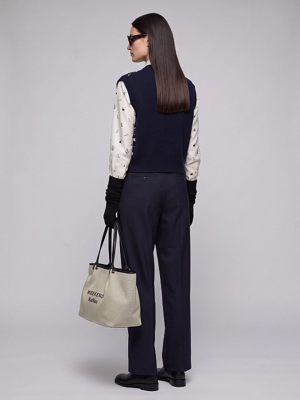 жилет трикотажный Max Mara Weekend WKDSAVANA цвет темно-синий