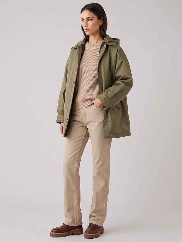 куртка утепленная Max Mara Weekend WKDSPIGOLA цвет хаки