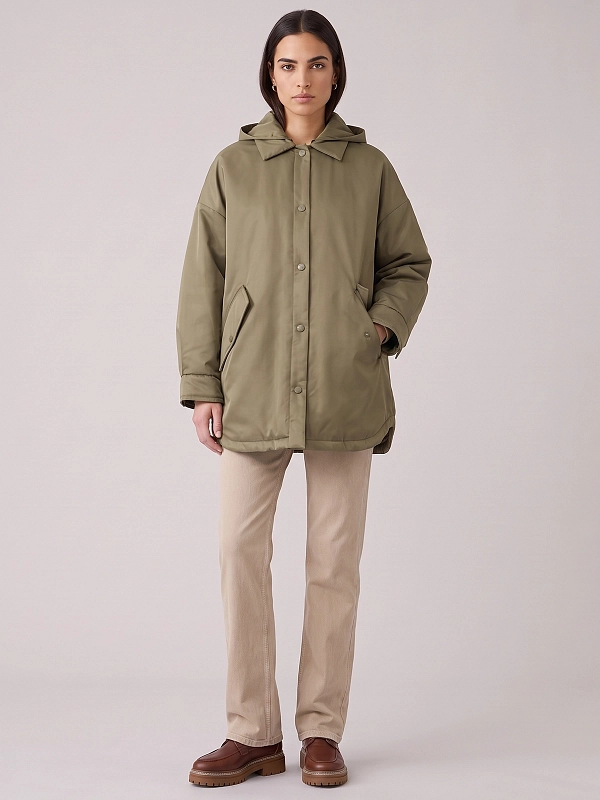 куртка утепленная Max Mara Weekend WKDSPIGOLA цвет хаки