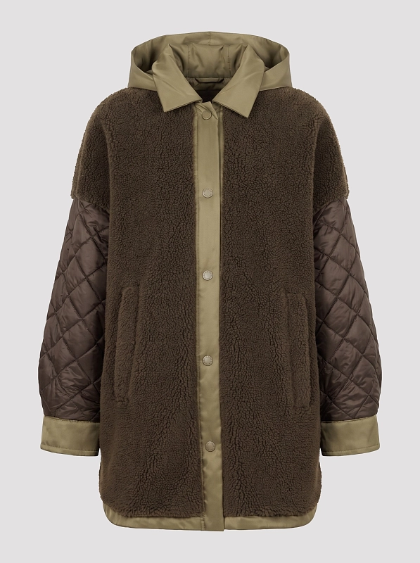 куртка утепленная Max Mara Weekend WKDSPIGOLA цвет хаки