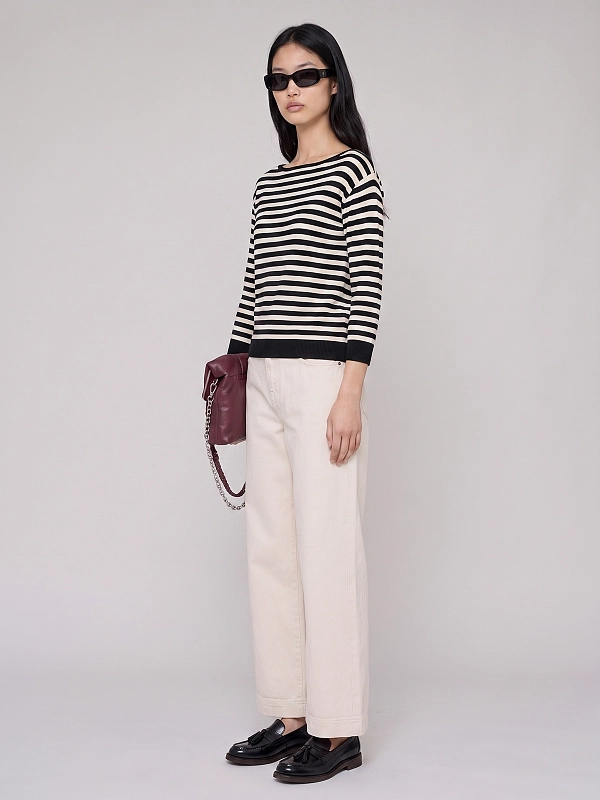 джемпер Max Mara Weekend WKDSTECCA цвет черный, полоска