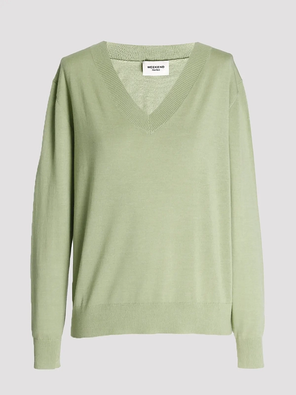 пуловер Max Mara Weekend WKDTALAMO цвет зеленый