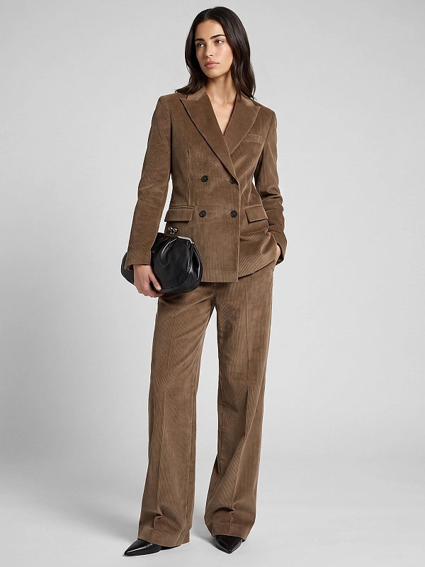 брюки вельветовые Max Mara Weekend WKDTANIA цвет светло-коричневый