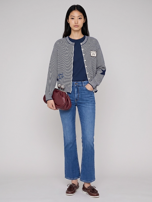 кардиган Max Mara Weekend WKDTEIERA цвет молочный полоска