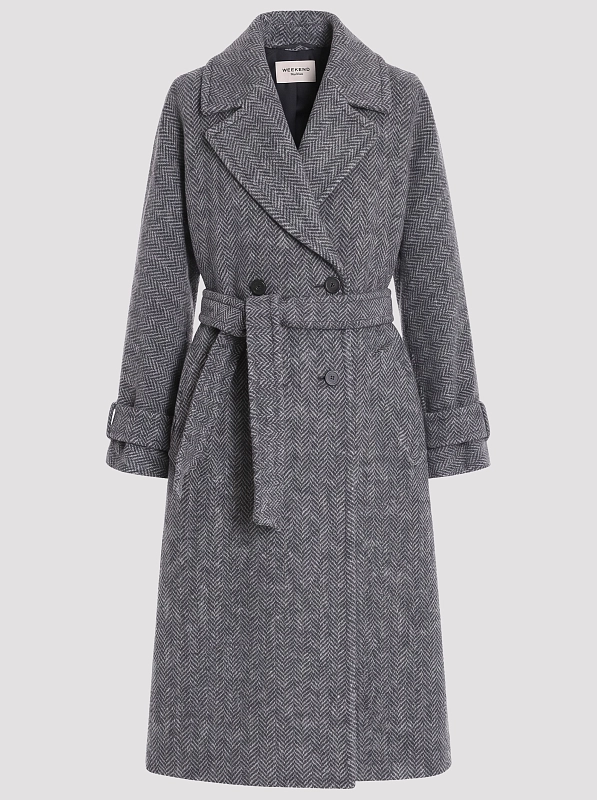 пальто Max Mara Weekend WKDTEMA цвет серый
