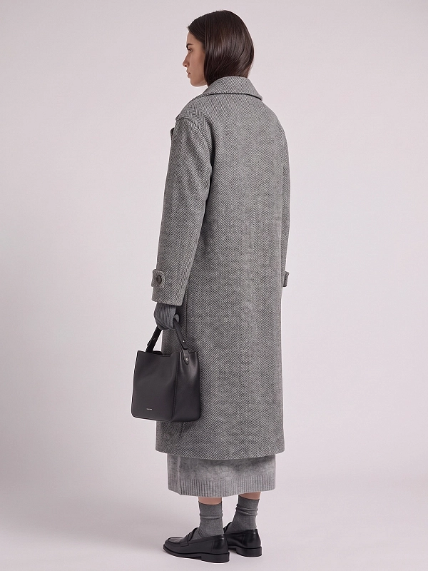 пальто Max Mara Weekend WKDTEMA цвет серый