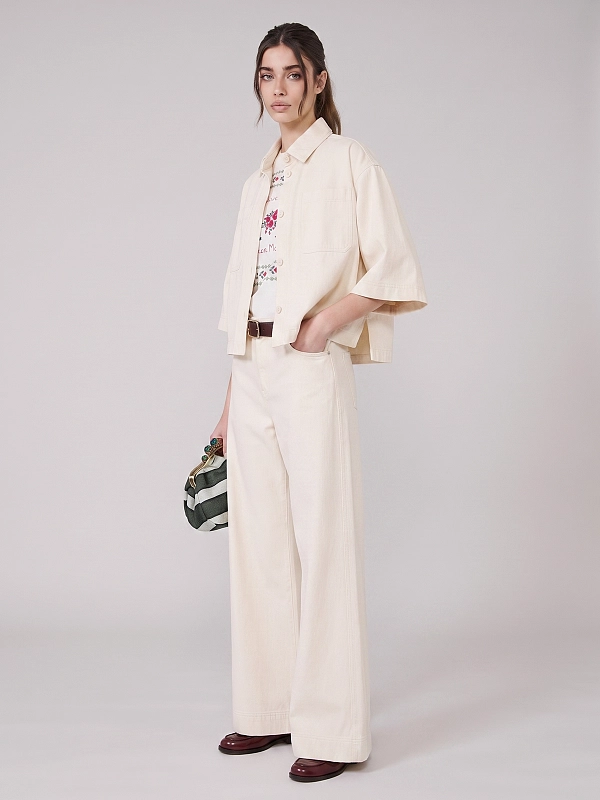 рубашка джинсовая Max Mara Weekend WKDTERRA цвет молочный