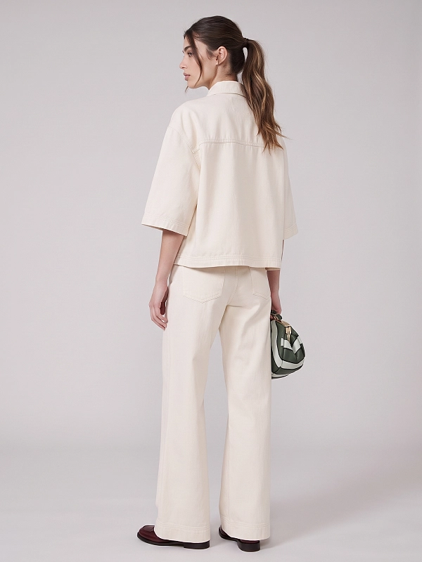 рубашка джинсовая Max Mara Weekend WKDTERRA цвет молочный