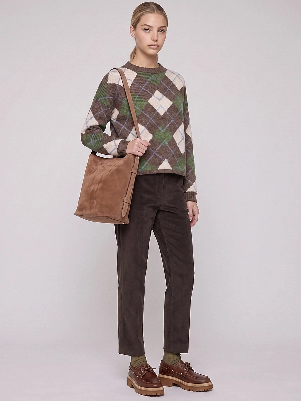 джемпер Max Mara Weekend WKDVASAIO цвет коричнево-зеленый