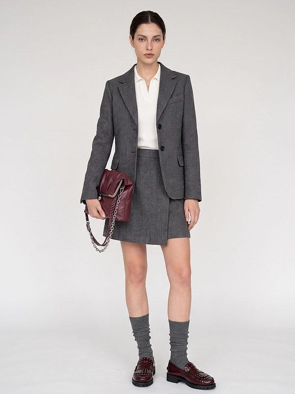 юбка-шорты Max Mara Weekend WKDVETTA цвет серый