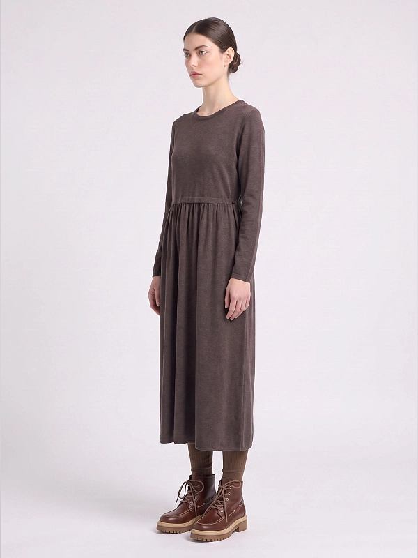 платье трикотажное Max Mara Weekend WKDVETTURA цвет коричневый