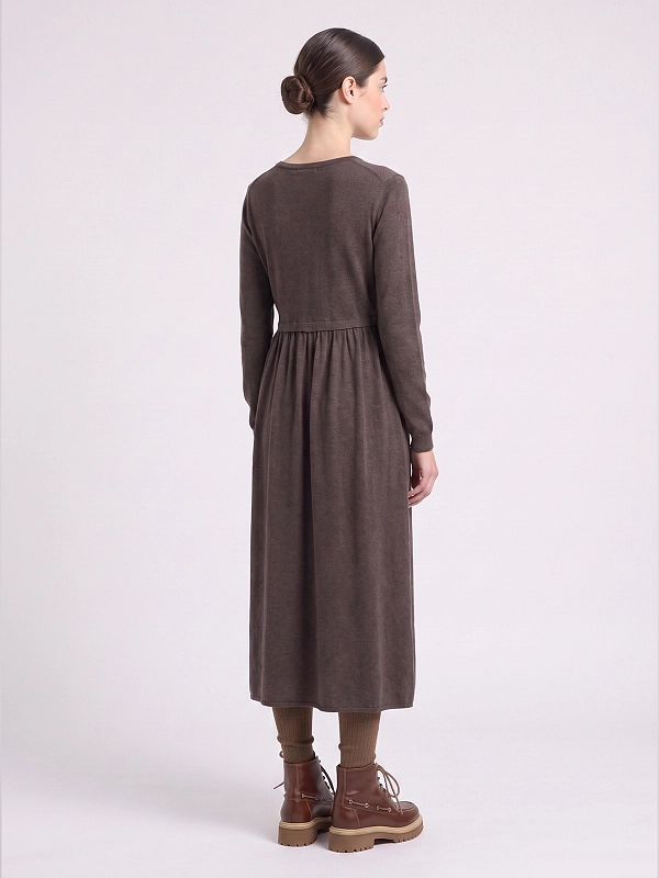 платье трикотажное Max Mara Weekend WKDVETTURA цвет коричневый