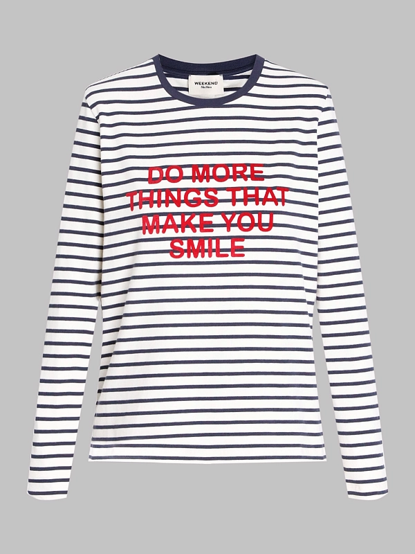 лонгслив Max Mara Weekend WKDVICINO цвет белый синий