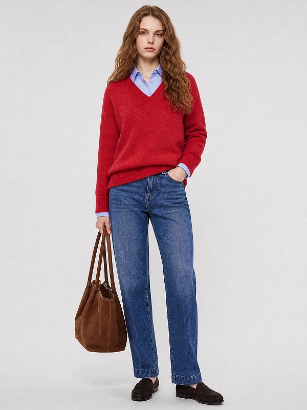 пуловер Max Mara Weekend WKDVISITA цвет красный