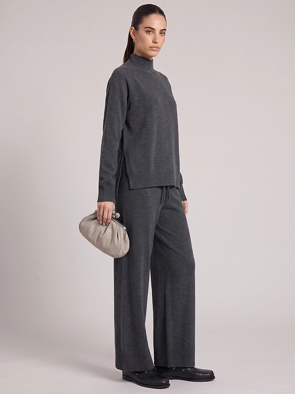 брюки трикотажные Max Mara Weekend WKDZINCO цвет темно-серый
