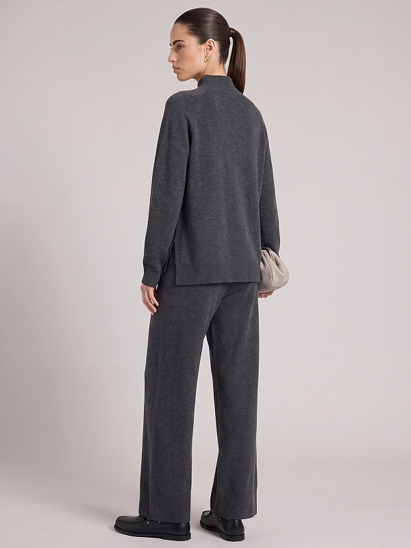 брюки трикотажные Max Mara Weekend WKDZINCO цвет темно-серый