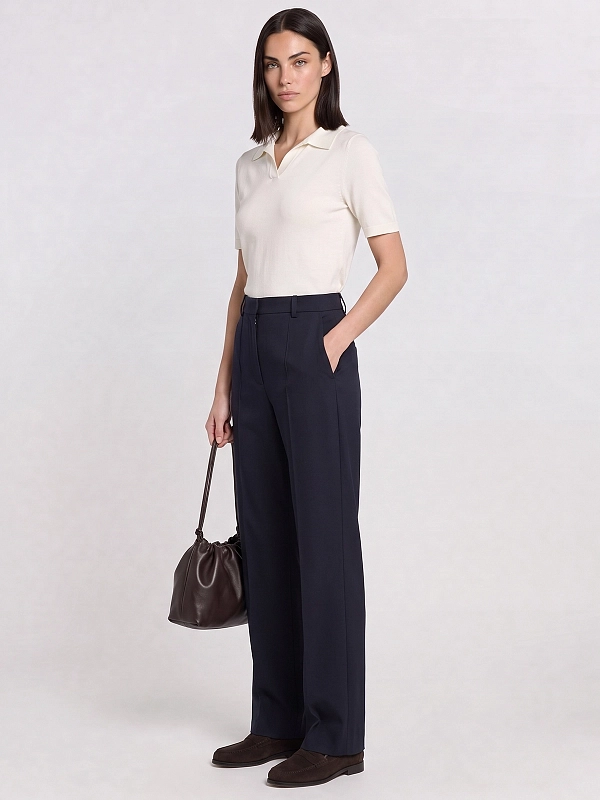 брюки Max Mara Weekend WKSFENICE цвет темно-синий