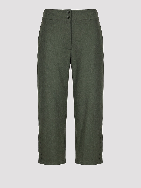 брюки Max Mara Weekend WKSPIEGA цвет темно-зеленый