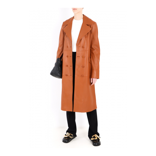 тренч кожаный Max Mara — фото и цены